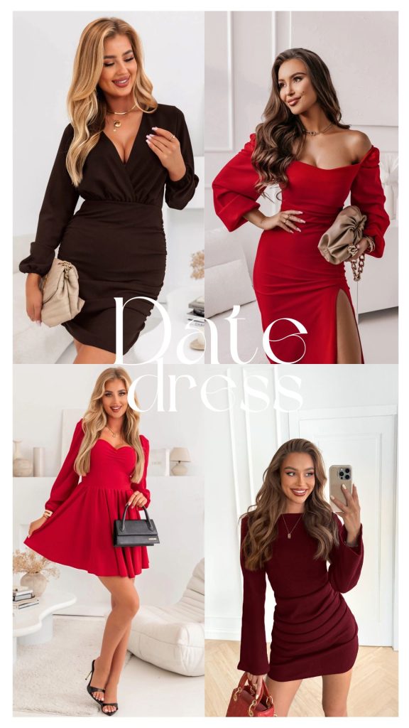 Sukienka na randkę – modne kolory i wzory jesieni