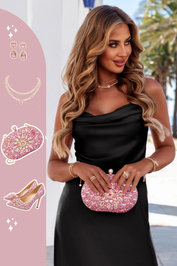 Czarna sukienka na wesele