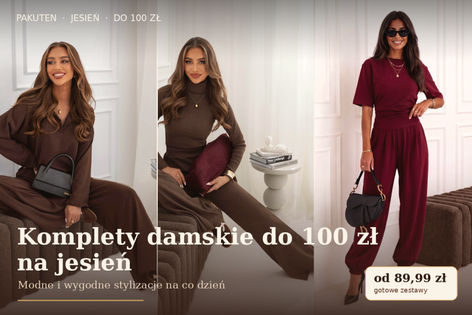 Komplety damskie do 100 zł