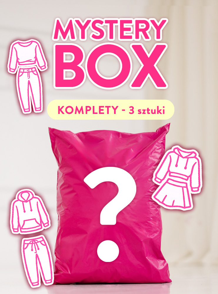 Mystery Box-Pudełko Niespodzianka ZESTAW 3 szt. KOMPLETÓW DAMSKICH - Kolor : Mystery Box 3 szt.- Rozmiar : S/M